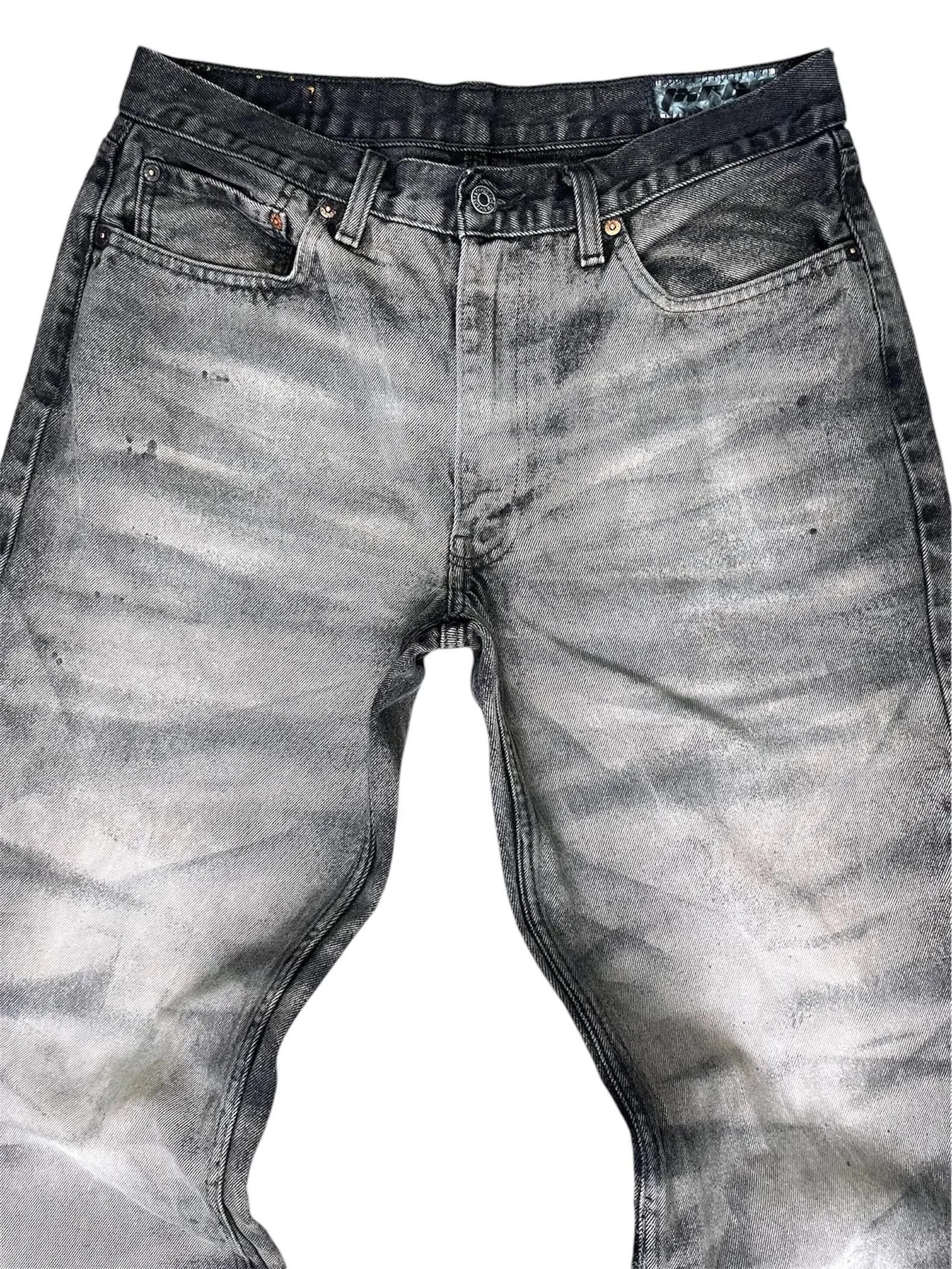 Thrashed Whisker Baggy Jeans- 36