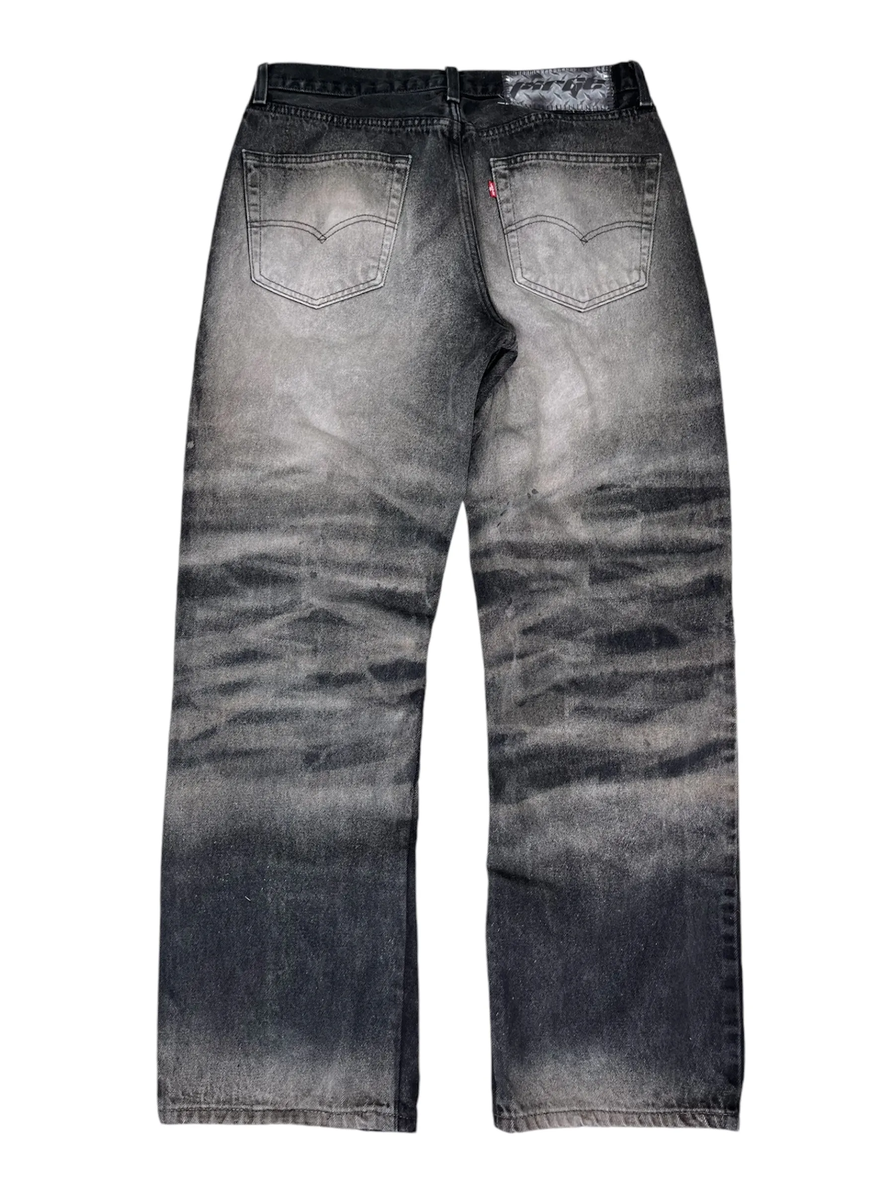 Thrashed Whisker Baggy Jeans- 36