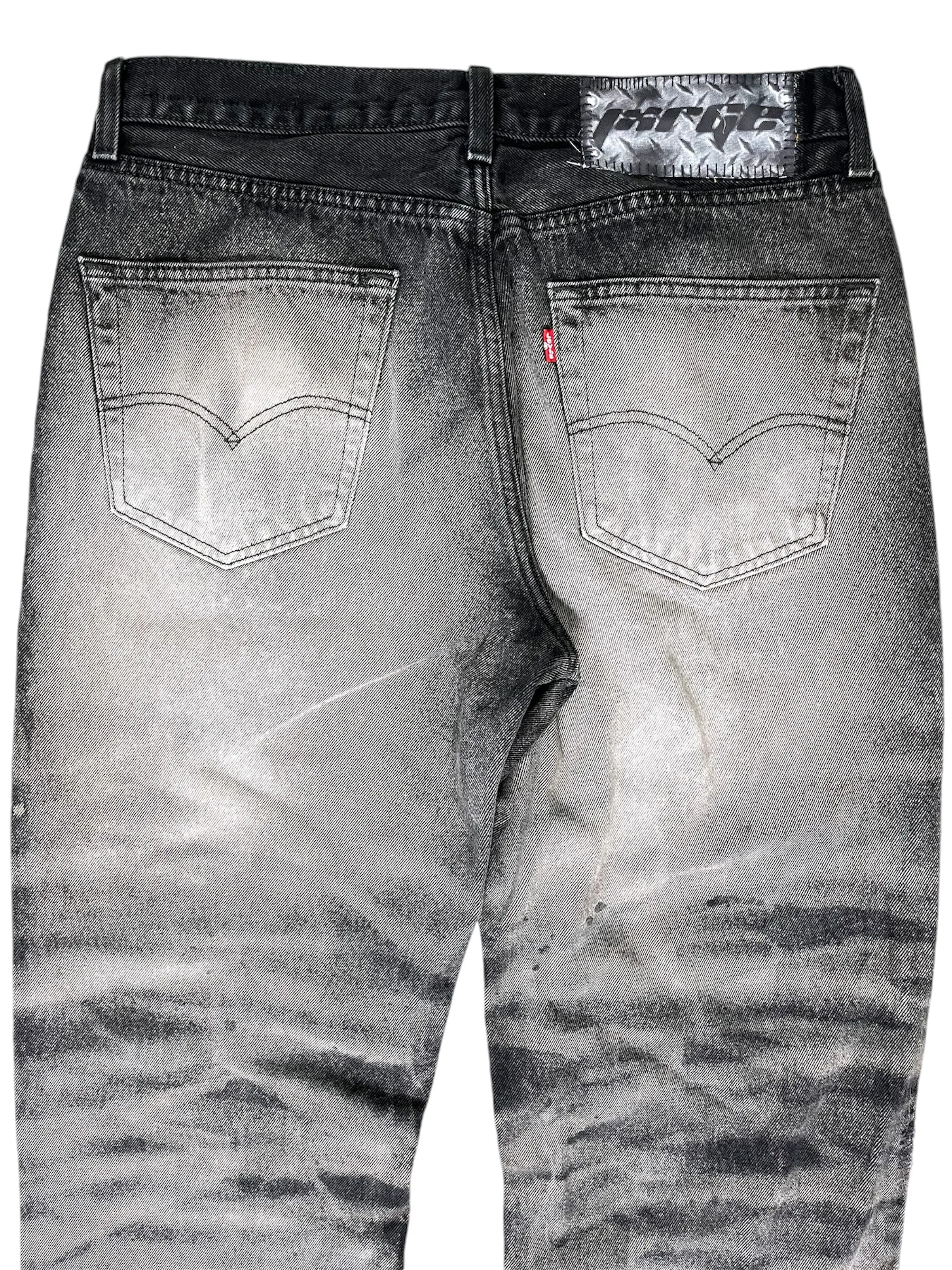 Thrashed Whisker Baggy Jeans- 36