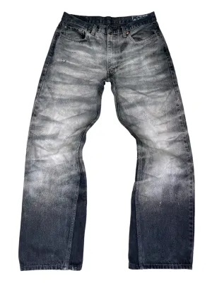 Thrashed Whisker Baggy Jeans- 36