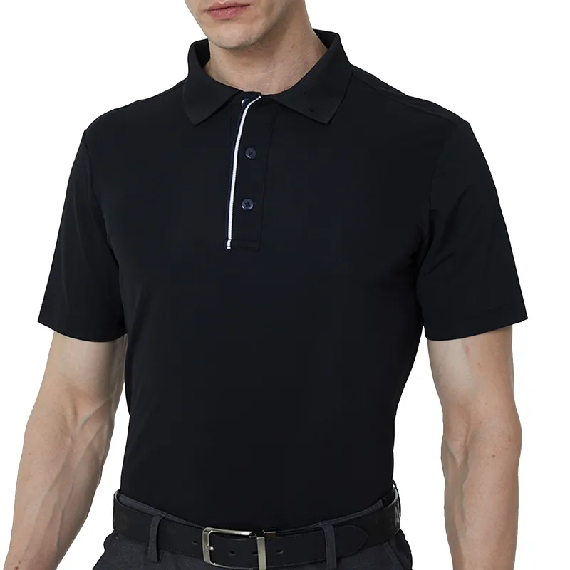 Tour Fit Short Sleeve Golf Shirt Men Blue