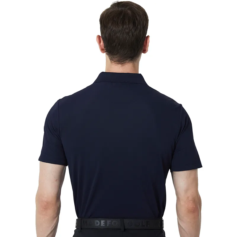 Tour Fit Short Sleeve Golf Shirt Men Blue