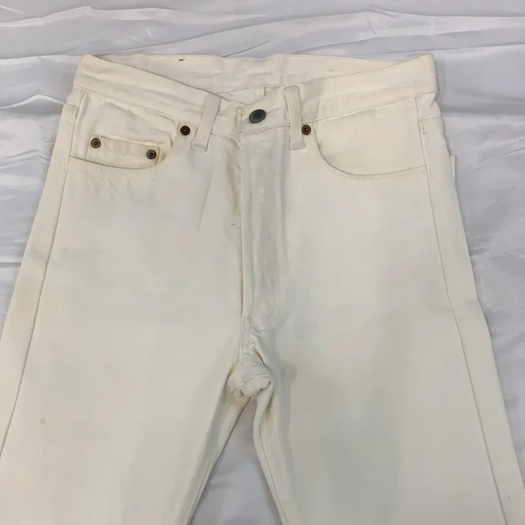 Vintage Levi’s 501 Denim Cream Pants - 30in