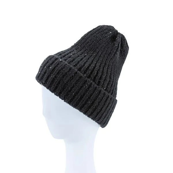 Warm Sequin Beanie Hat