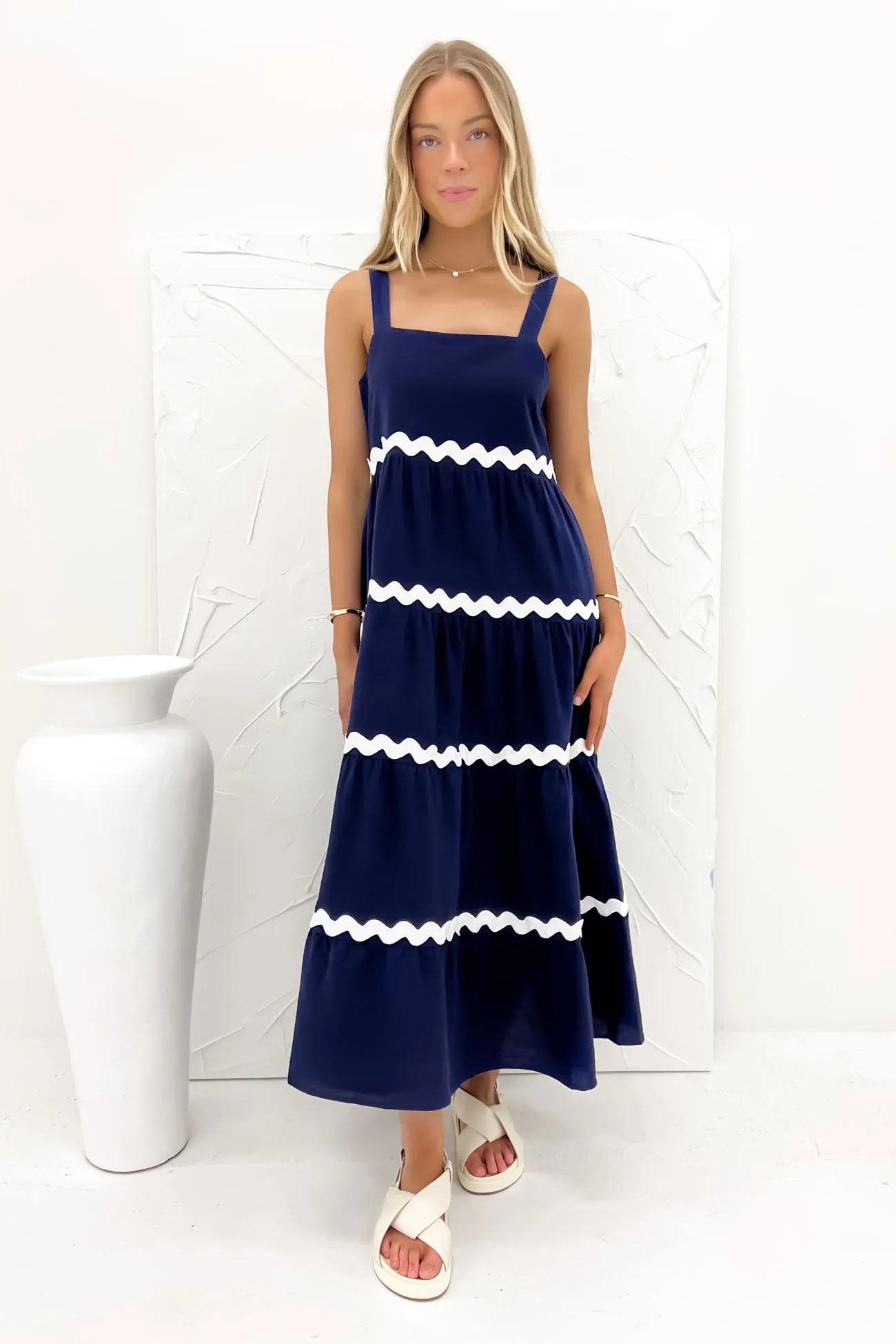 Willa Maxi Dress Navy