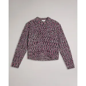 Women Wmk-Bbetsy-Engineered Cropped Jumper - Deep-Pink