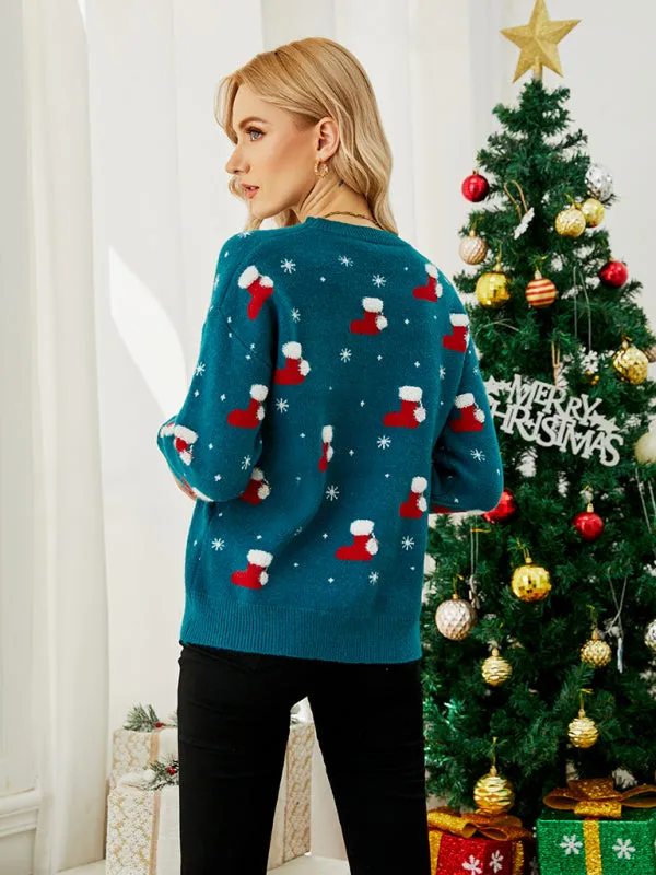 Women's Christmas Themed Long Sleeve Jumper