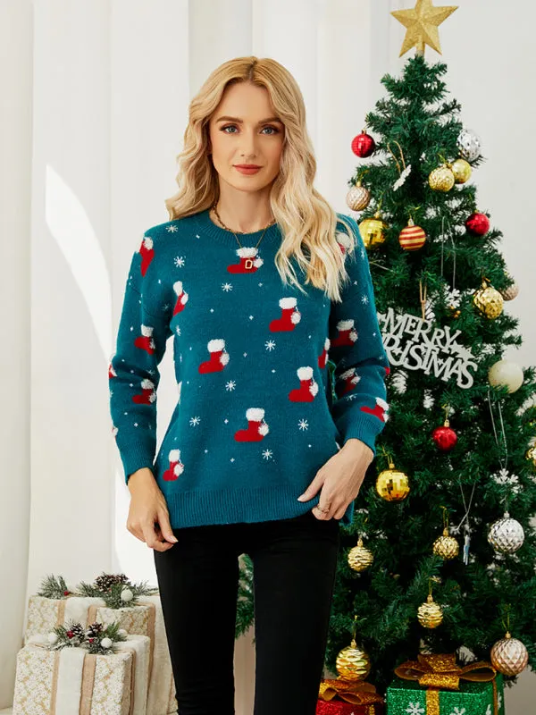 Women's Christmas Themed Long Sleeve Jumper