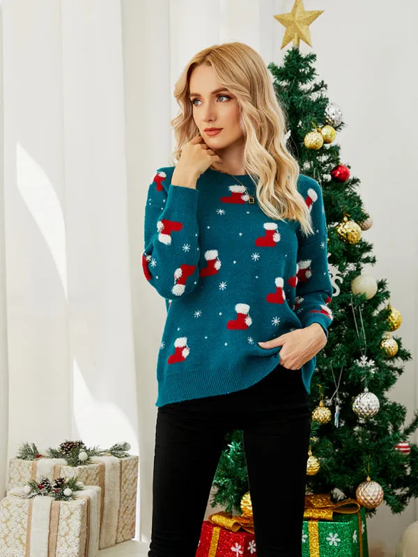 Women's Christmas Themed Long Sleeve Jumper