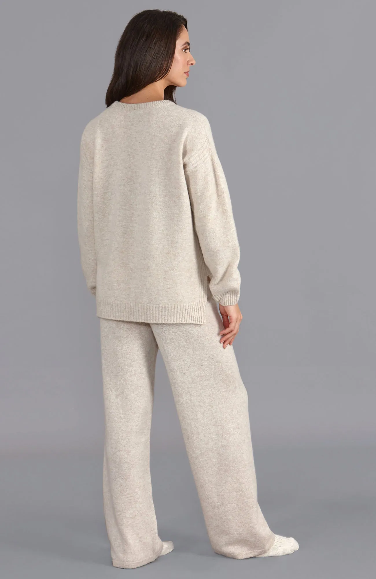 Womens Lambswool Drop Shoulder Jumper