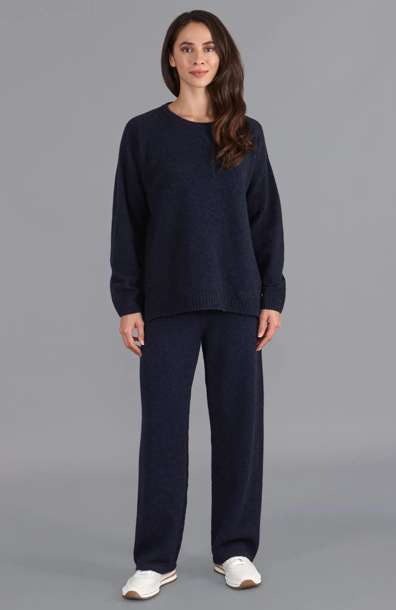 Womens Lambswool Drop Shoulder Jumper