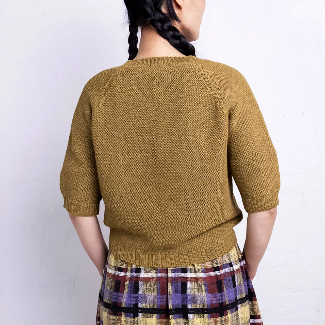 Women's Lise Half Sleeve Sweater - 100% Baby Alpaca - Pistachio (S-L)